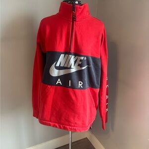 Nike Red Hoodie with Logo